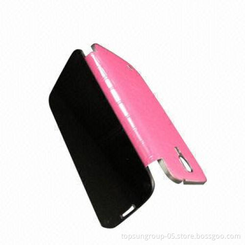 100% European Style Leather Phone Cover for S4, with Mirror